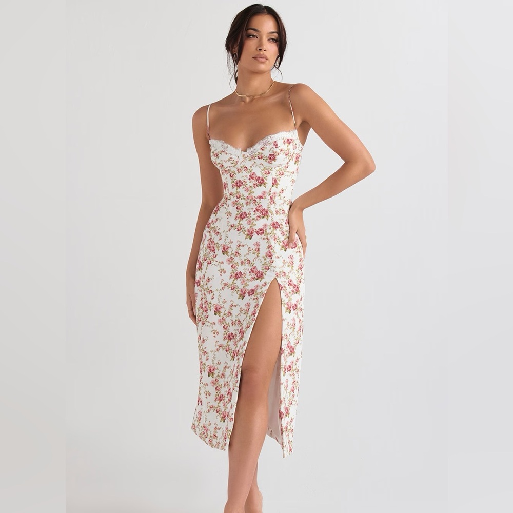 House of cb charlotte floral midi dress